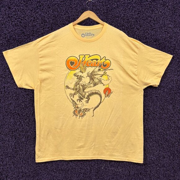 Heart Rock Dragon Tour T-shirt size 2xl - Picture 1 of 4
